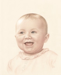 Portrait of baby Eleanor